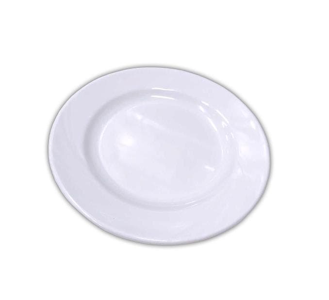 Vit melamin tallrik för buffé 21cm P036-7 Tai Yuan Mei