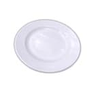 Vit melamin tallrik med Pong logo 17,5cm P307-7 Tai Yuan Mei
