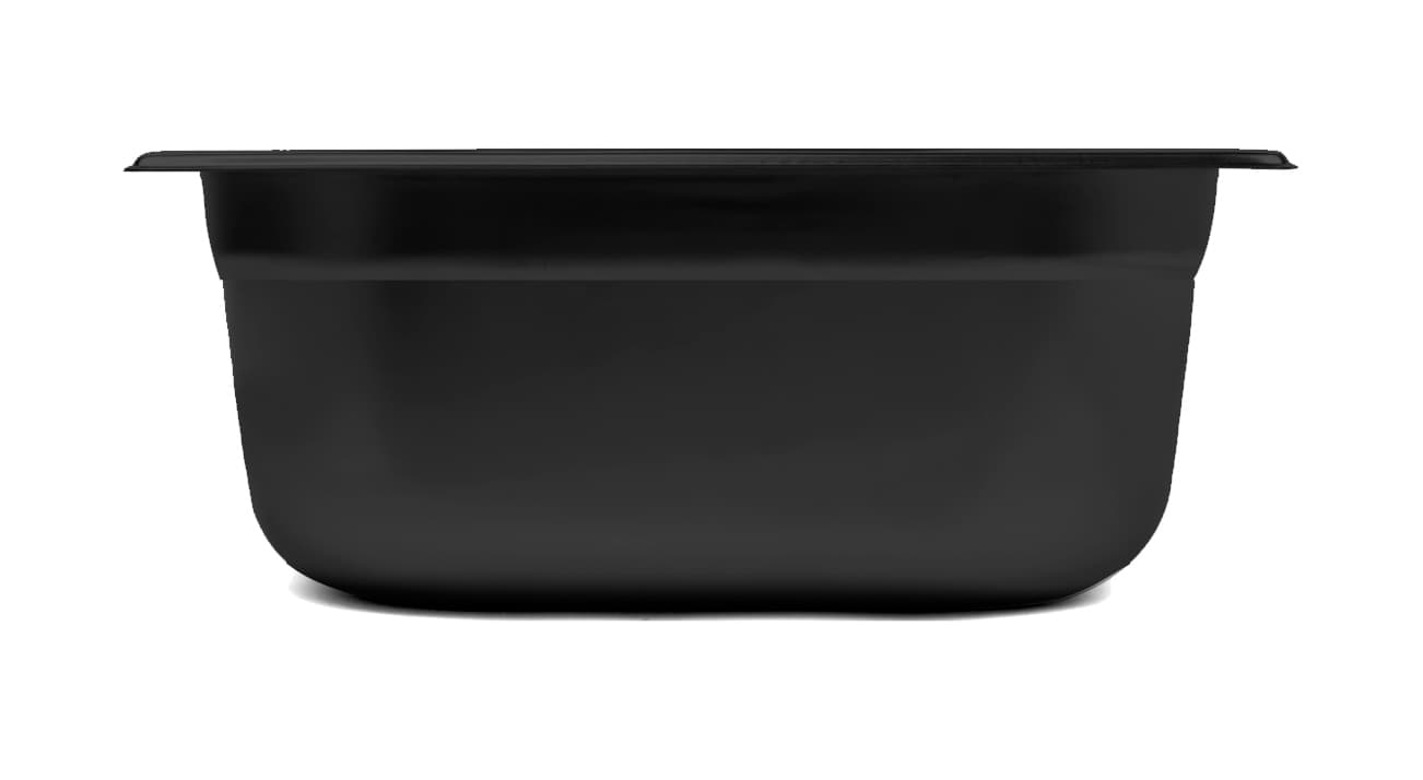 Kantin Gn 1/9-100 Poly Klar Svart  