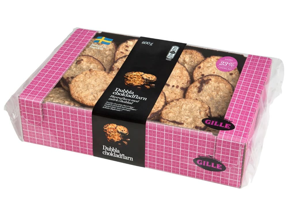 Kakor Dubbla chokladflarn 600g Gille