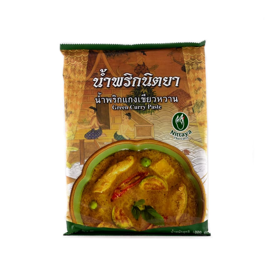Grön Currypasta 1kg Nittaya Thailand