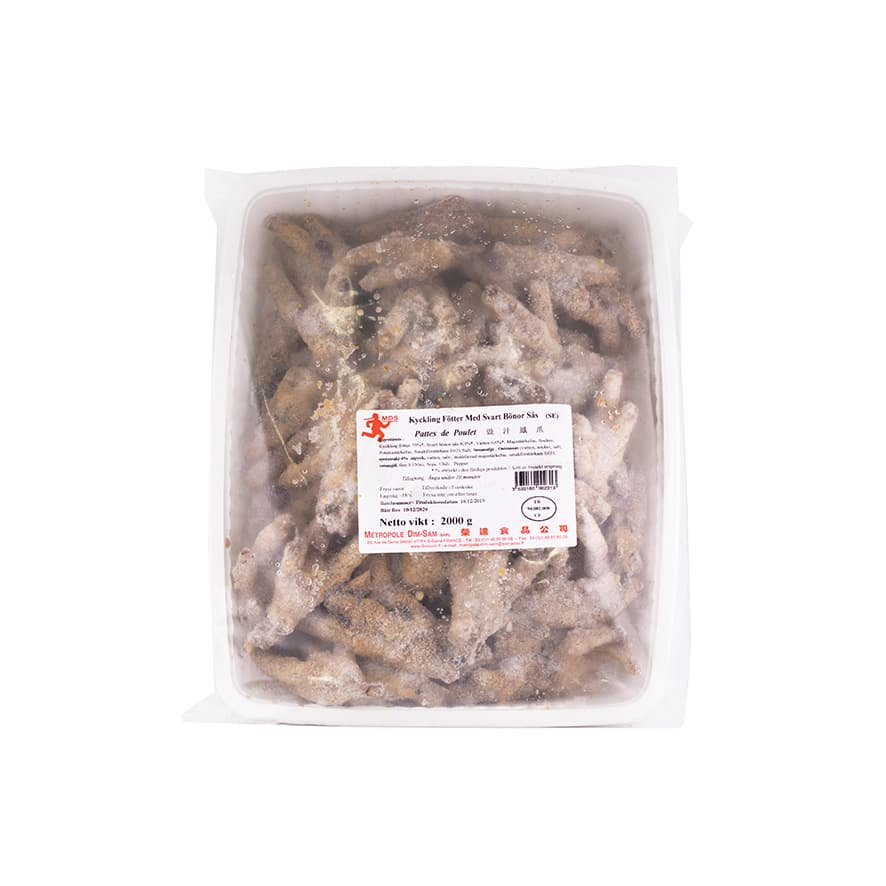 Marinerade Kyckling Fötter Med Svart Bönor Sås Fryst 1x2kg Metropole