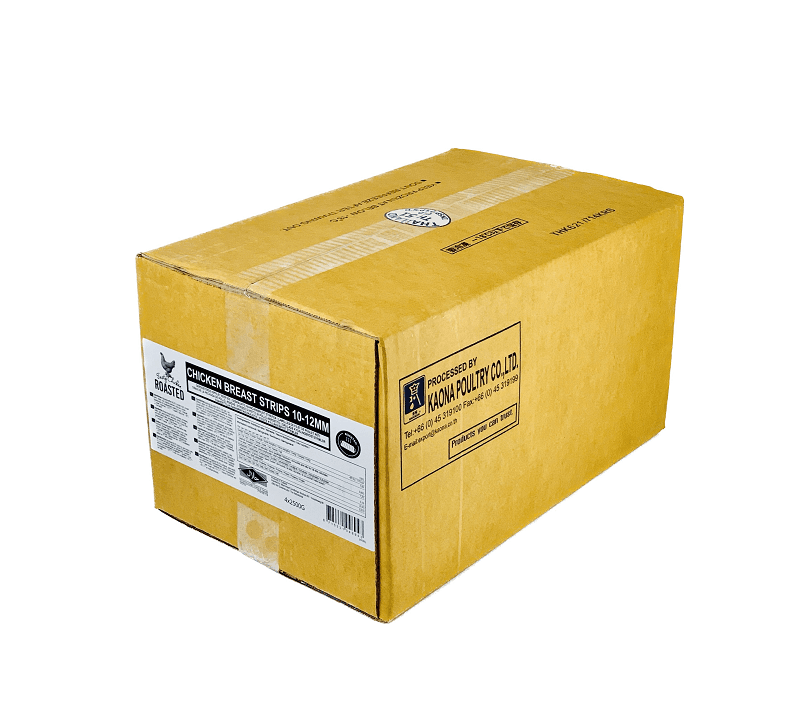 Fryst Grillad Kyckling Strimlad 10-12mm 4x2,5kg Kina