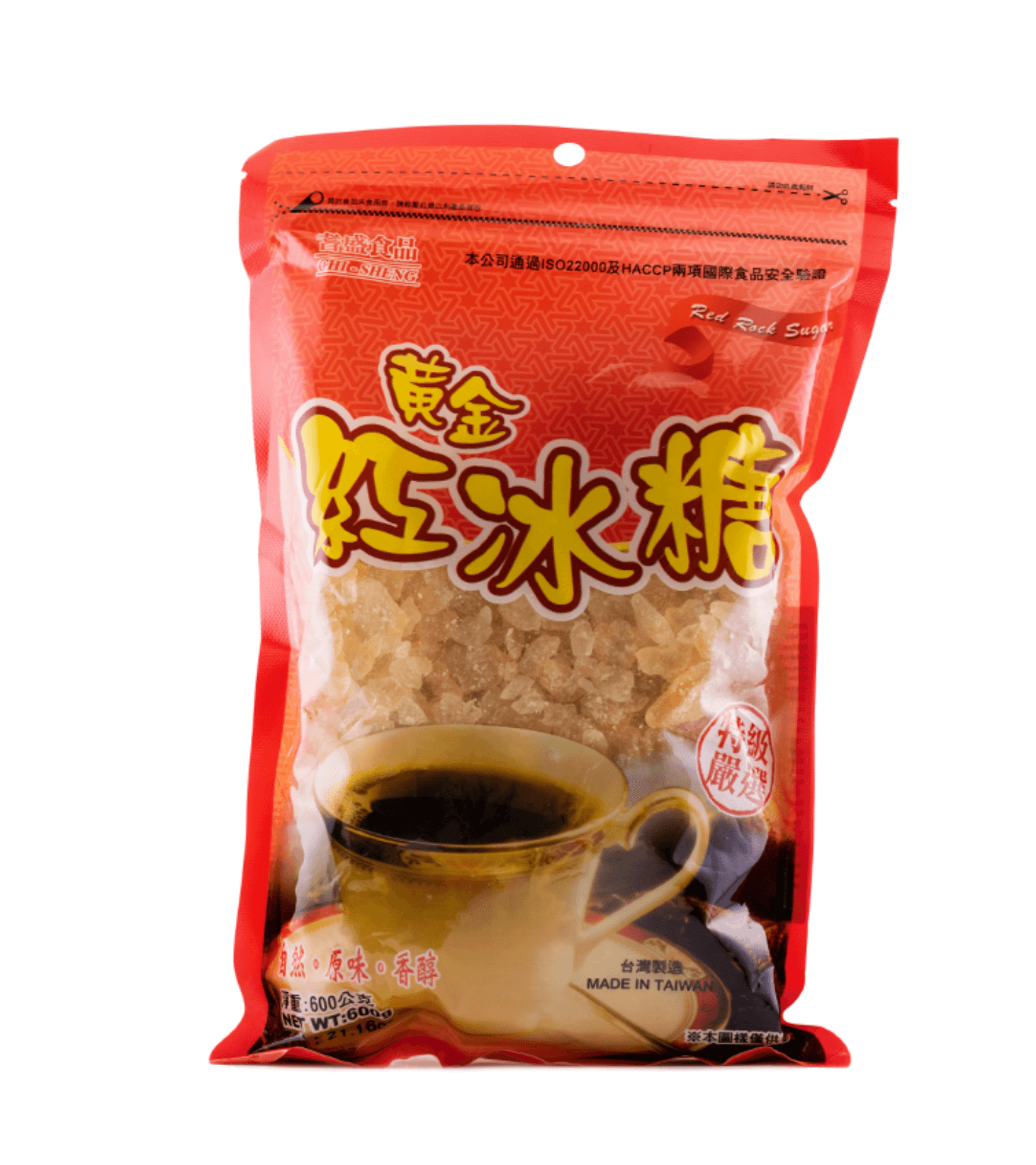 Röd Socker Rock 600g Chi Sheng Taiwan