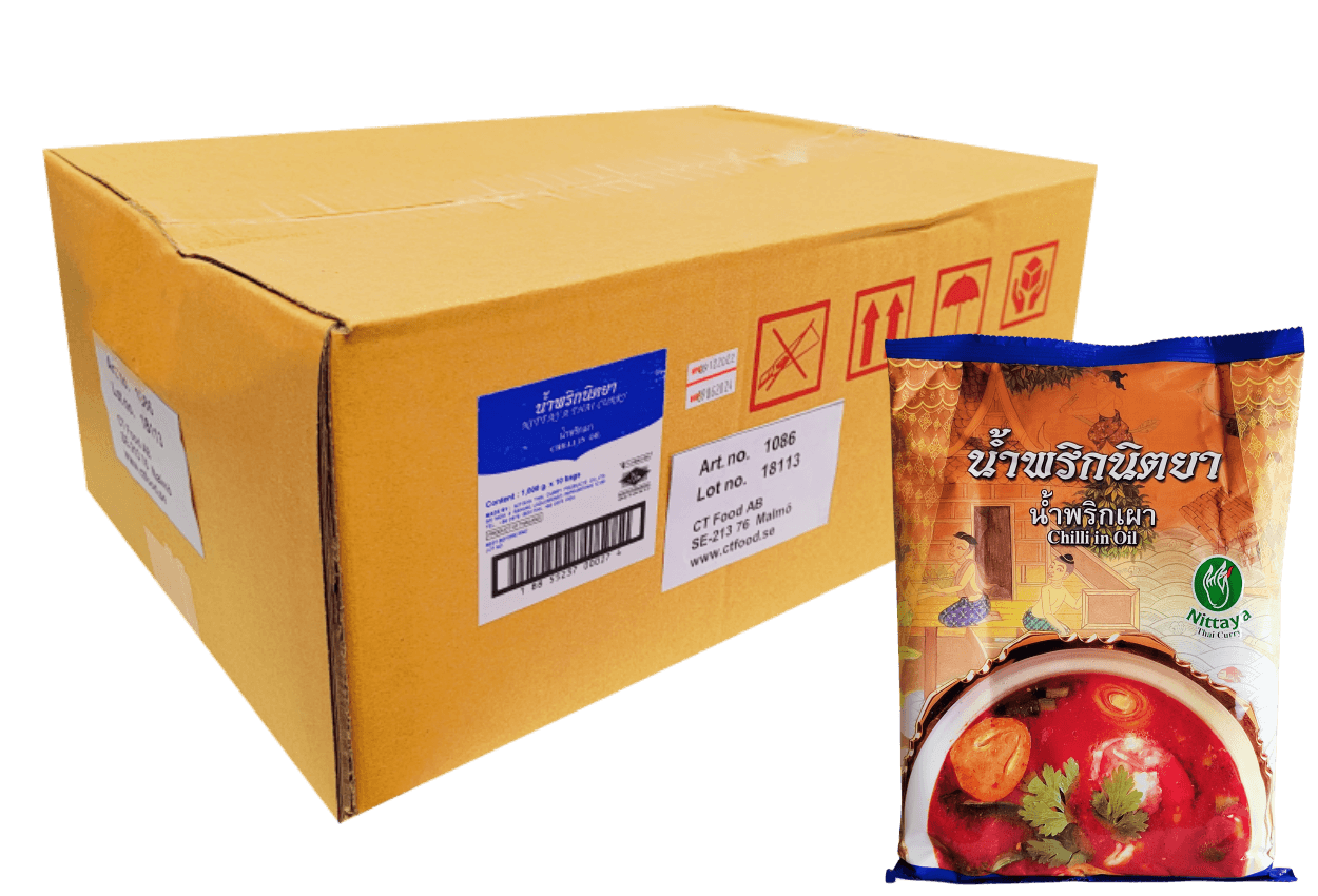 Chili in Olja 10kg/krt Nittaya Thailand