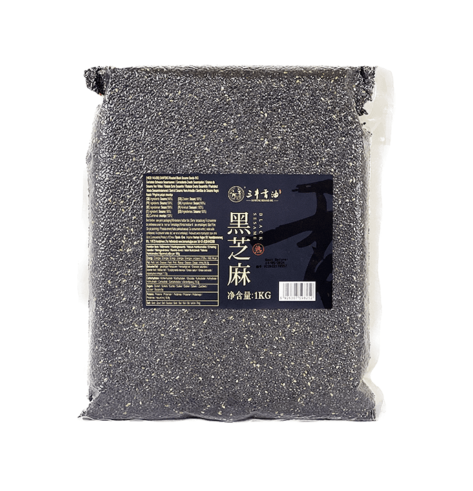 Svart Sesamfrön Rostad 1000g Sanfeng Kina