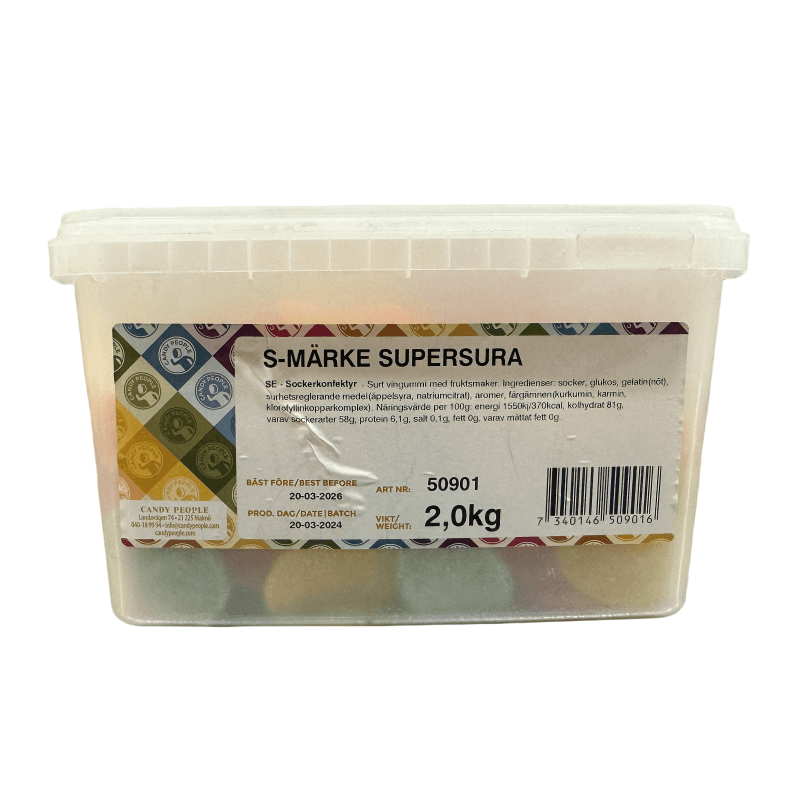 Godis S-Märke Supersur 2kg