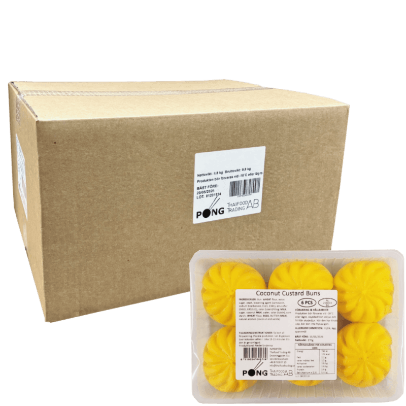 Coconut Custard Bun 6st x 20pack Pong