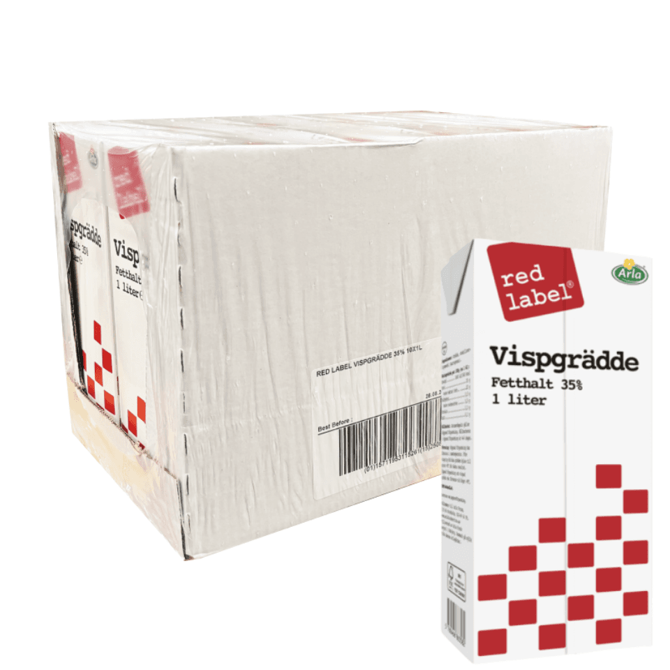 Vispgrädde 35% 10x1Liter Red Label Arla Danmark 