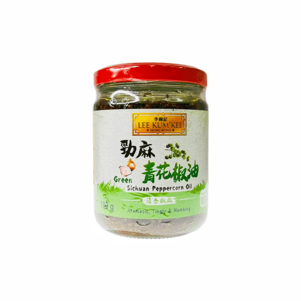 Grön Sichuanpepparolja 12x180g Lee Kum Kee