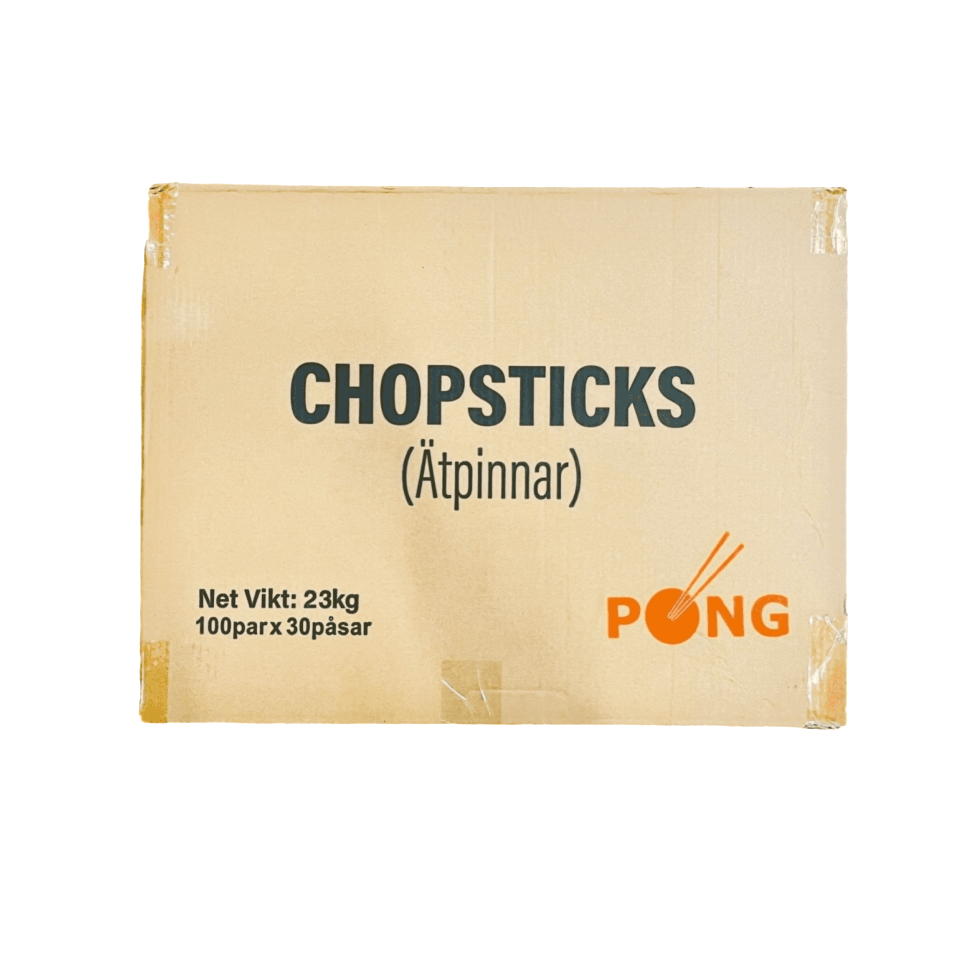 Matpinnar Bamboo 21cm 30x100par PONG Kina