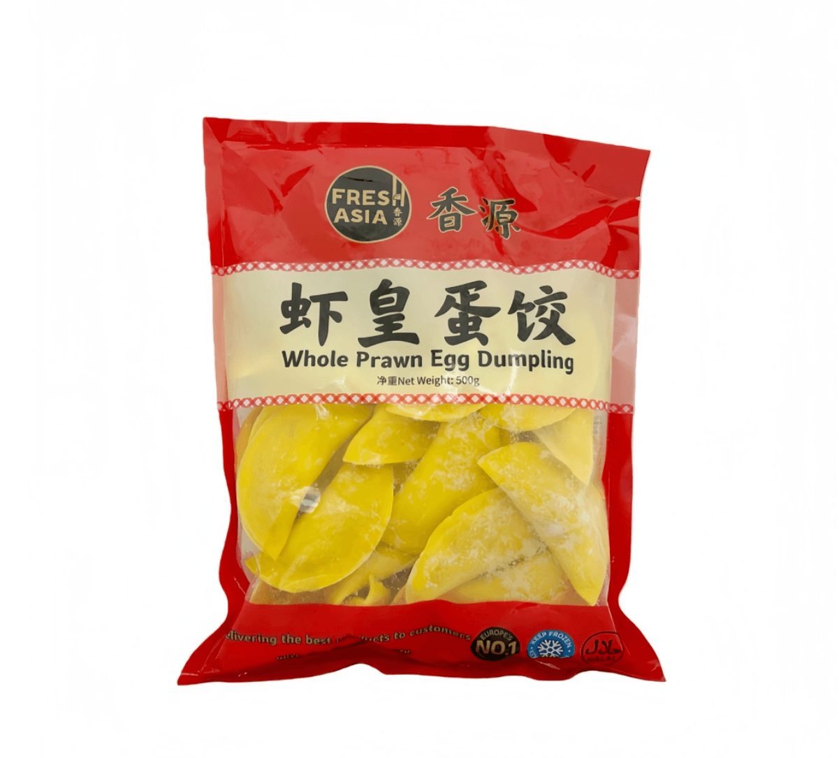Dumpling Med Räkor/Ägg Smak Fryst 20x500g Freshasia Kina