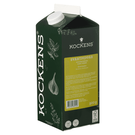 Svartpeppar grovmalen 900g Kockens Sverige