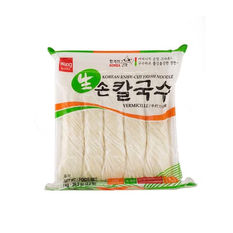 Nudlar Korean Knife-Cut Fryst 1kg Wang Korean