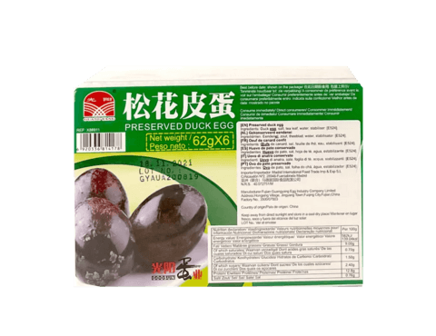 Fermenterade Ankägg 62gx6st/Ask Guang Yang Kina