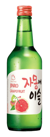 Soju Grapefruit 13% Alc. 360 ML JINRO Korea, Endast För Restaurangens Försäljning