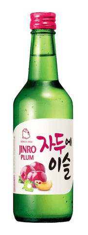 Soju Plum 13% Alc. 360 ML JINRO Korea, Endast För Restaurangens Försäljning
