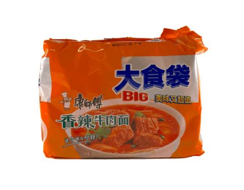 Snabbnudlar Biff Spicy 144gx5st/Förp KSF Kina