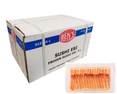 Sushi Ebi 4L (20x30st/pkt/8,6-9cm) 20x225g