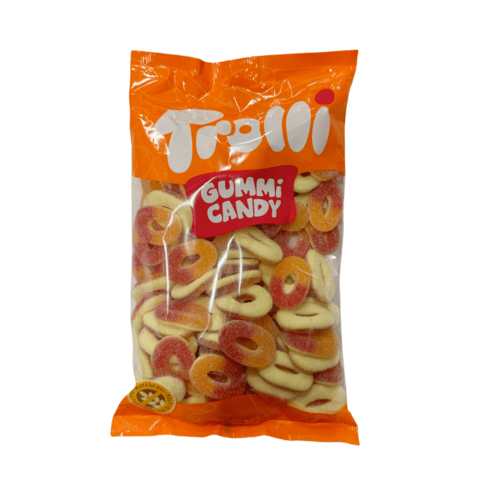 Godis Trolli Persikoringar 1kg