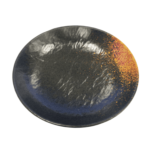 Tallrik Runda Djup Svart Melamin 25x5cm "9,9" SK-5010 Kina