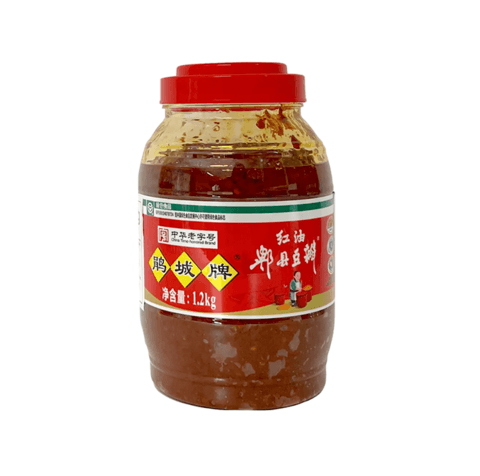 Sojabönsås Chili i Olja 1,2kg Pi Xian Juan Chen Kina