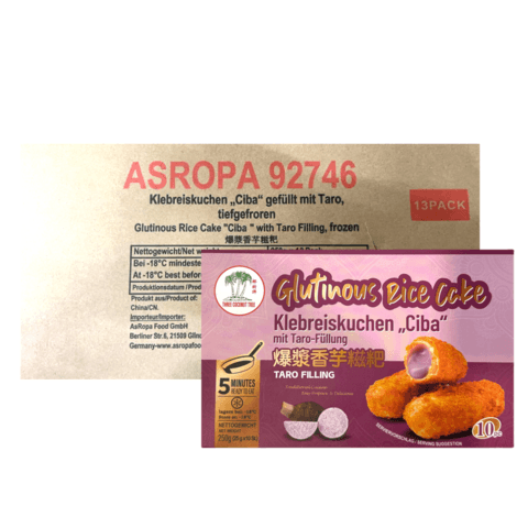 Klistrig riskaka med fyllning av taro 12x250g TCT Kina