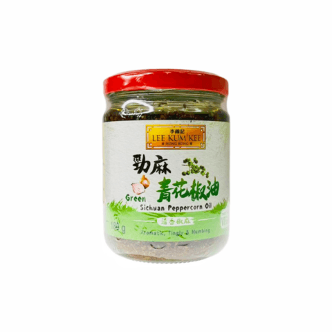 Grön Sichuanpepparolja 12x180g Lee Kum Kee