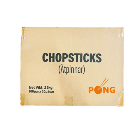 Matpinnar Bamboo 21cm 30x100par PONG Kina