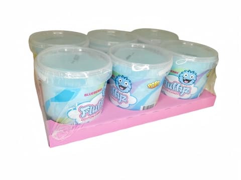 Sockervadd Fluffyz Blåbär 6x50g 