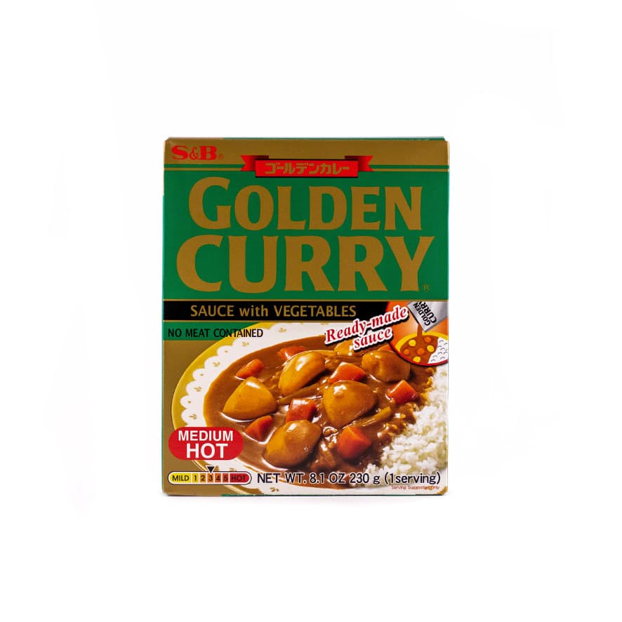 Currysås Grönsaker Mediumstark Golden Curry 230g S&B