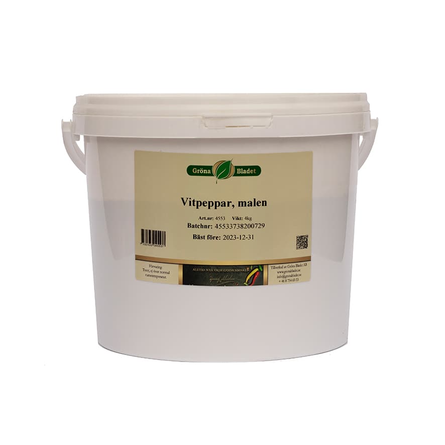 Vitpeppar malen 4kg Gröna Bladet Sverige