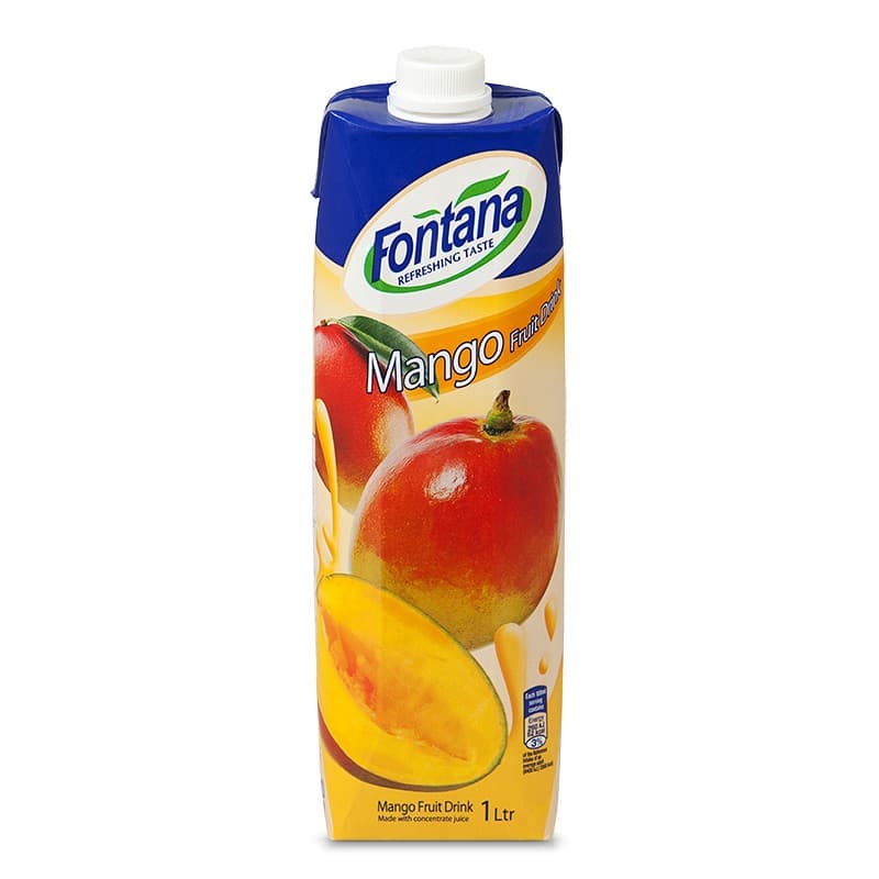 Juice Mango 1Liter Fontana, Endast För Restaurangens Försäljning