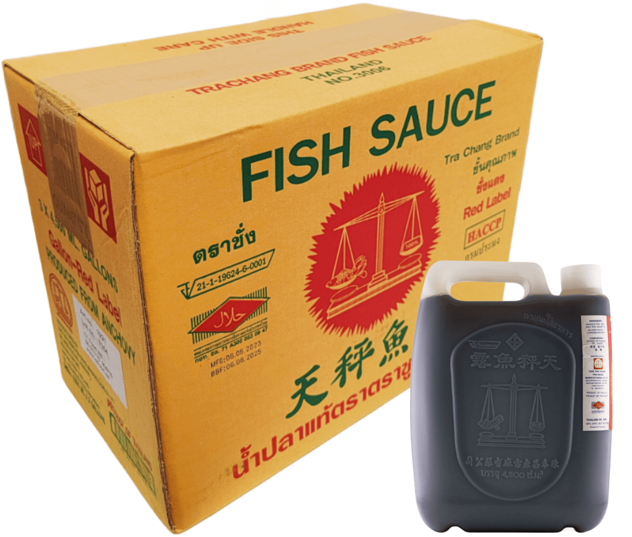 Fisk Sås 4500mlx3st/Krt Trachang Thailand