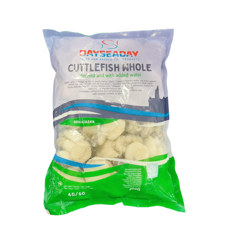 Bläckfisk Sepia Hel 40/60 Fryst Netto:800g Dayseday India